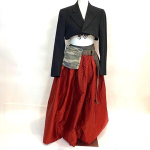 Handmade  Dramatic Quited satin  Fun Maxi Ball  Skirt