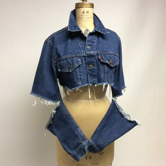levis raw denim jacket