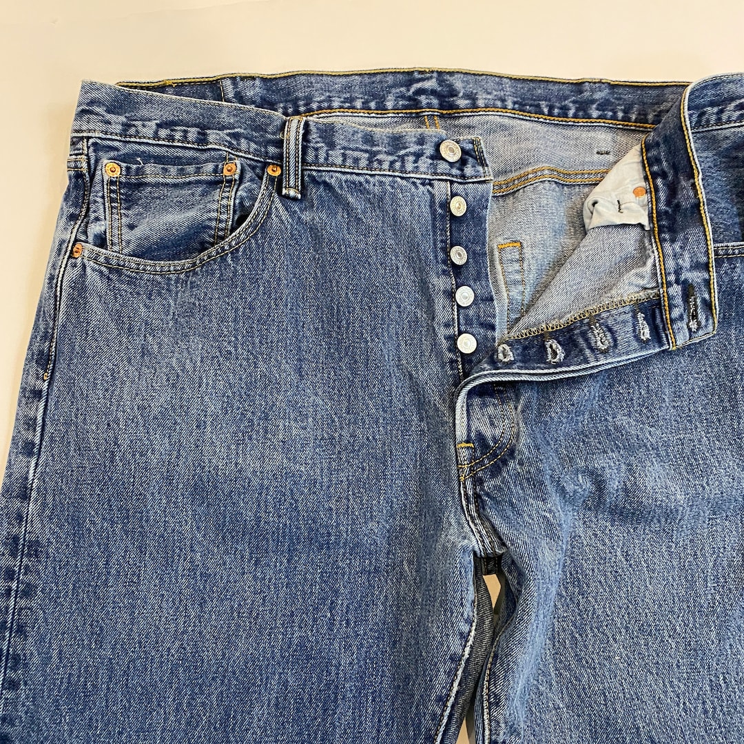 Buy 40 Vintage Levi 501 Button Fly Jeans Size 40 Waist Denim Jeans