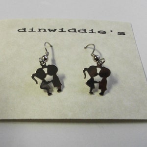 First Kiss Love Silhouette Earrings