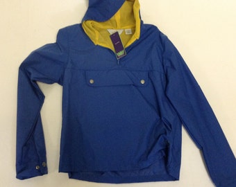 90s Vintage Never worn TODD OLDHAM Blue windbreaker hoodie Jacket