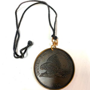 Giant Metal US Coin Medallion Necklace replica