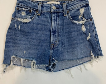 Vintage denim cutoff shorts