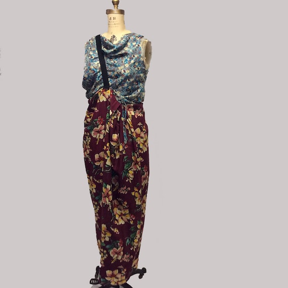 FLOWER-DETAILED SILK MINI DRESS IN MULTI main image 1
