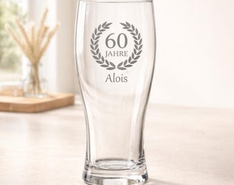 Personalized beer glass