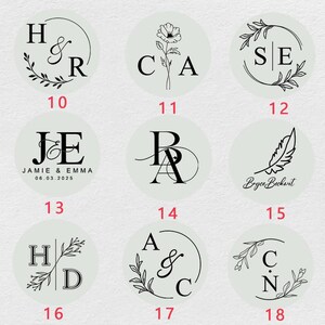 Personalized Monogram Embosser/ Initials Monogram Embosser/ Wedding Envelope Embosser/ Invitation Card Embosser Stamp/ Napkin Embossers bild 12