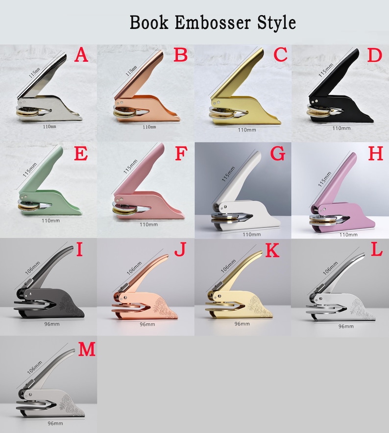 Personalized Monogram Embosser/ Initials Monogram Embosser/ Wedding Envelope Embosser/ Invitation Card Embosser Stamp/ Napkin Embossers bild 10