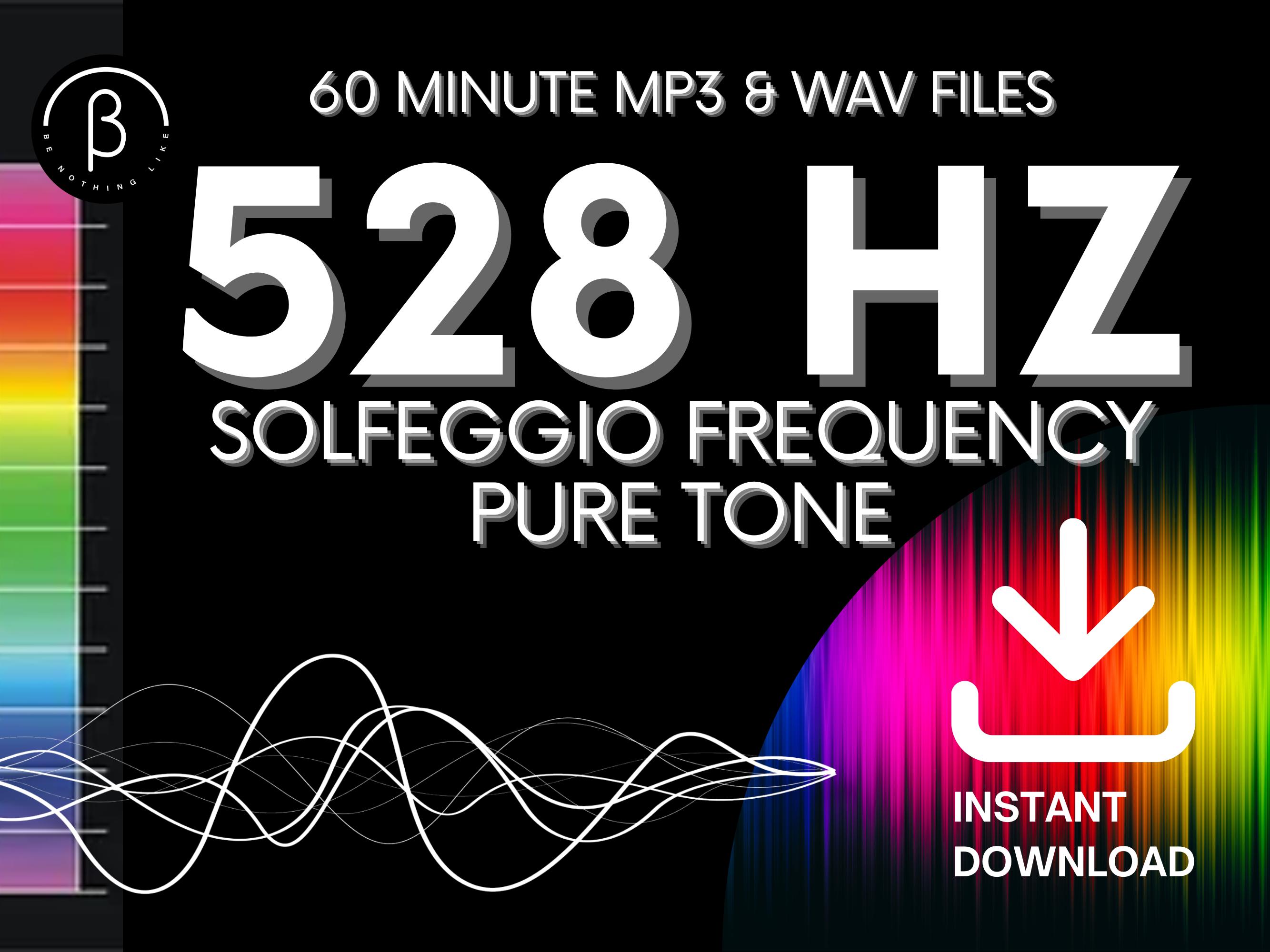 528hz Solfeggio Healing Frequency: 60 Minute Pure Tone (MP3 + WAV