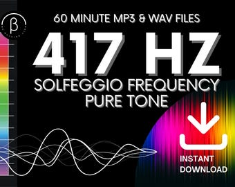417Hz Solfeggio Healing Frequency: Pure Tone Audio (MP3 & WAV Download)