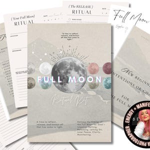 Full Moon Ritual Kit 27 Page Guided PDF Download Bonus Freebies