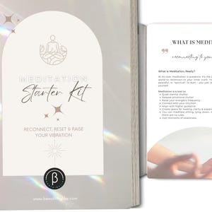 Meditation Starter Kit: Digital Guide, Journal, Frequencies (PDF Download)