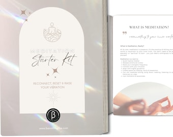 Meditation Starter Kit: Digital Guide, Journal, Frequencies (PDF Download)