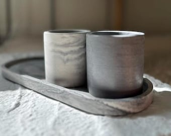 Handmade Concrete Jewelry Tray: Modern Desk Organizer