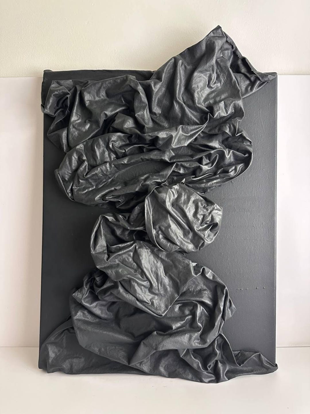 Handmade Abstract Fabric Wall Art, Modern Textured Canvas Sculpture ...