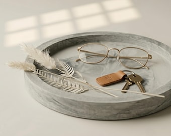 Concrete Catchall Tray, Coffee Table Decor, Entryway Organizer, Modern Decorative Tray, Minimalist Home Accent