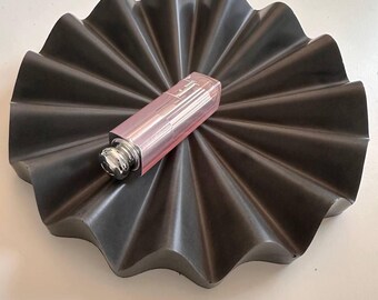 Handmade Dark Gray Concrete Tray: Wavy Edge Jewelry & Vanity Organizer