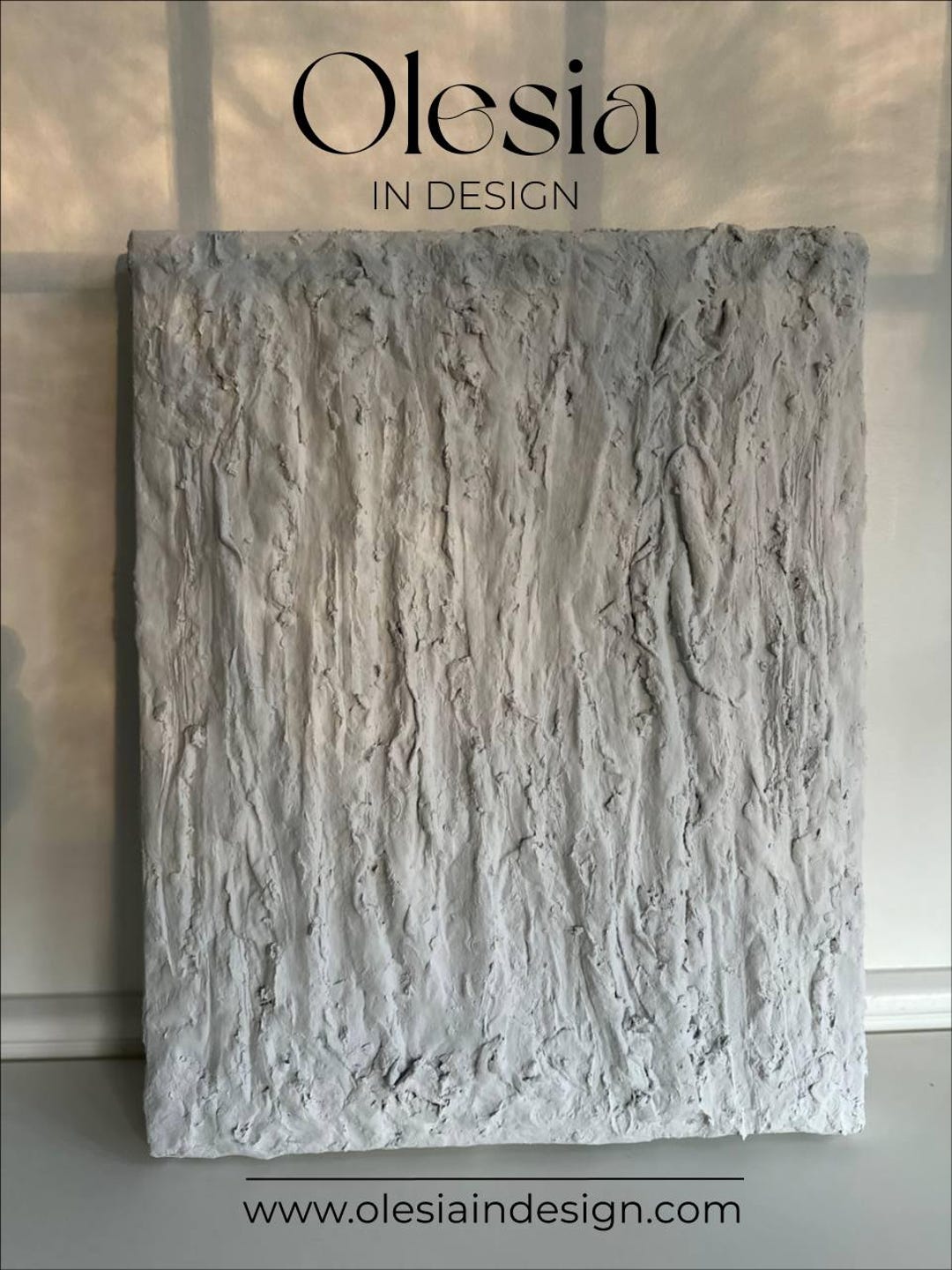 Minimalist Wall Art | 3D Paper Mâché Sculpture | Large Abstract Plaster ...