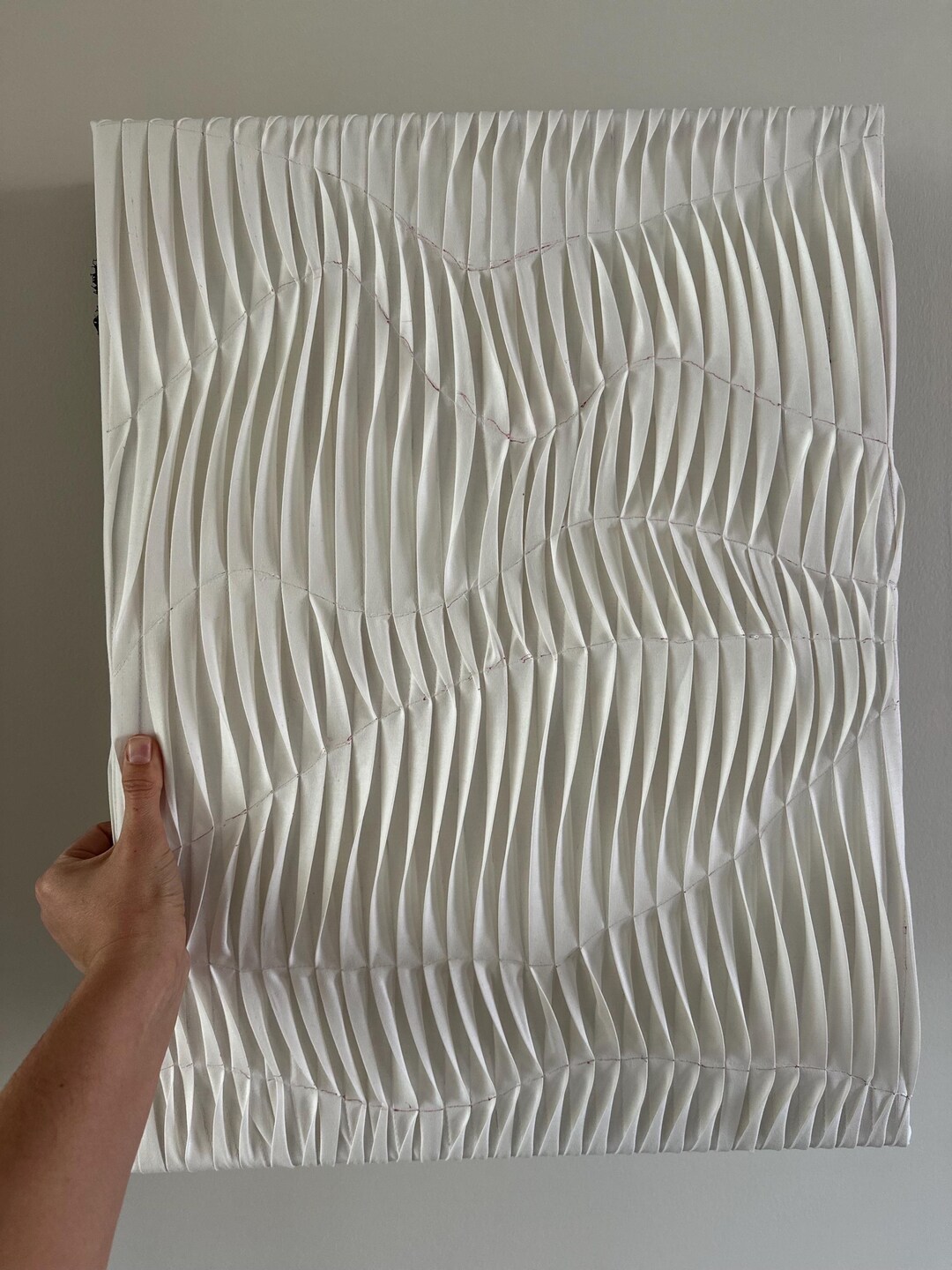 Textured Fabric Wall Art 3D Abstract Black Sculpture Modern Home Photo Inspiration