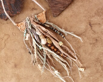 Natural Earth Pigment Desert Talisman + Linen + Bronze + Ancient Turquoise + Yucca + Creosote + Rattlesnake Bone + Juniper + Wabi Sabi