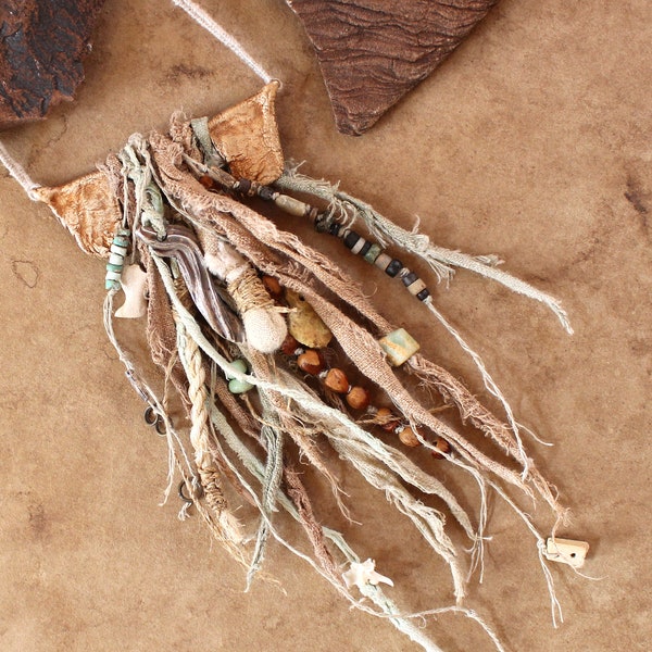 Natural Earth Pigment Desert Talisman + Linen + Bronze + Ancient Turquoise + Yucca + Creosote + Rattlesnake Bone + Juniper + Wabi Sabi