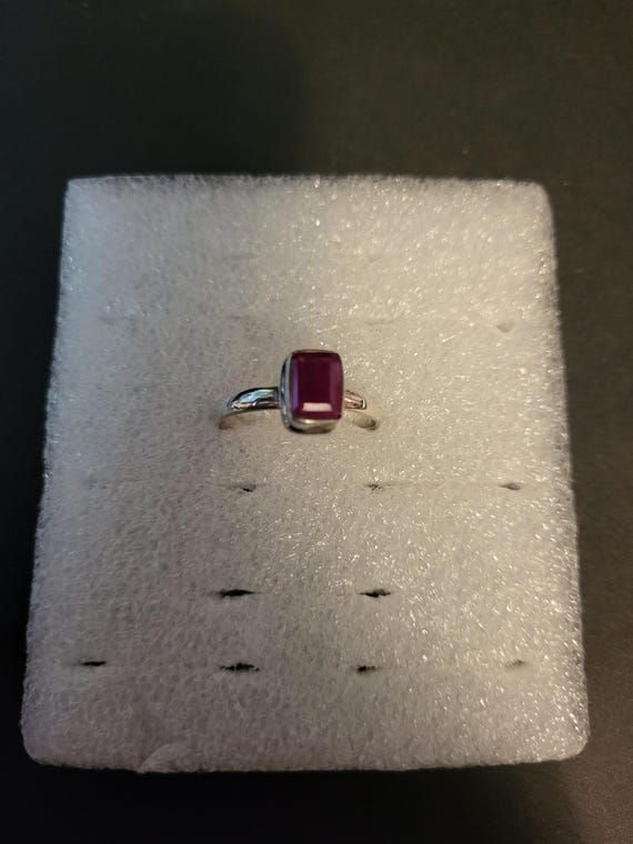 Ruby Ring Size 10 925 sterling silver - image 2