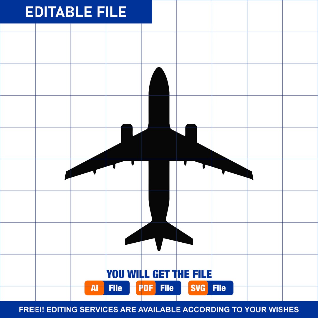 Airplane SVG Files Airplane Cut Files Airplane Vector Files Travel ...