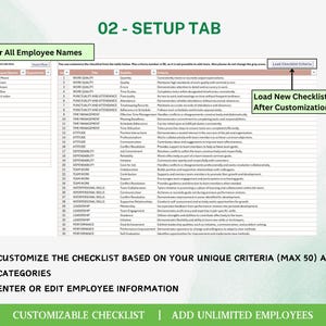 Business Management Software Performance Tracking Template HR Automation Employee Feedback System Customizable Tool Colors Lifetime License Included Printable PDF Reports