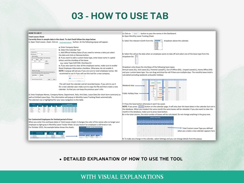 Employee Time Off Tracker Excel Template