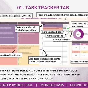 To Do List Template with Responsive Dashboard
