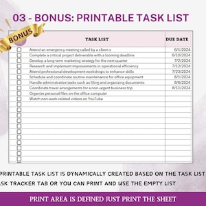 Printable To Do List Template