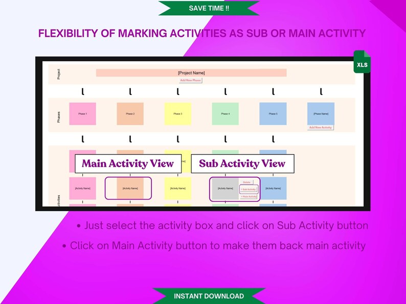 Work Breakdown Structure Excel Template | Automated Project Planning ...