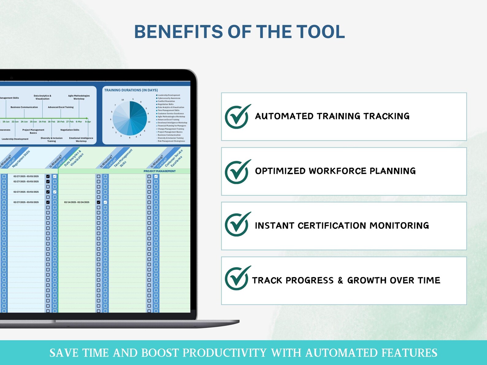 Employee Training Tracker Excel Spreadsheet Certification Tracker ...