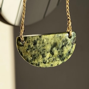 New Zealand Pounamu Breast Plate Pendant