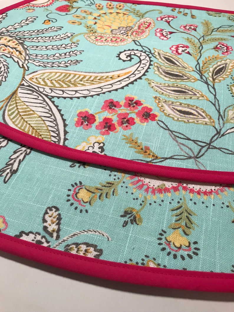 Wedge Placemats Set of Two Table Decor in Dena Designs Hidden Charms