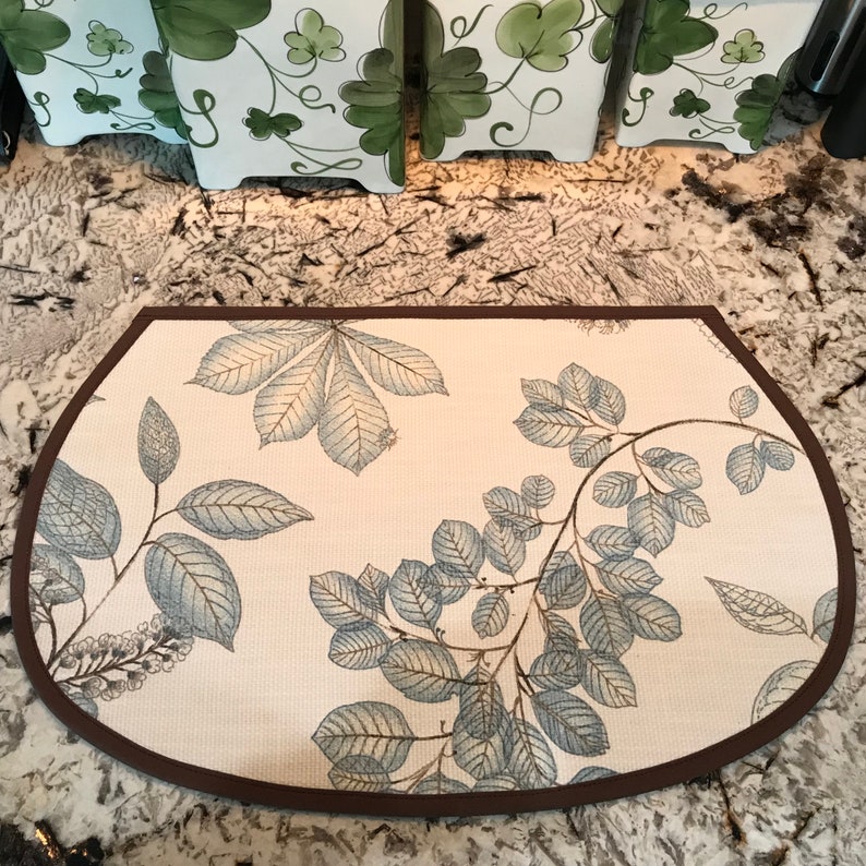 Wedge Placemats Set of Two Table Decor in Arboretum Etsy