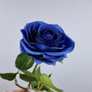Blue Artificial Rose, Blue Faux Flowers, Blue Roses for Wedding Bouquet and Decor, Long Lasting Flowers Wedding, Blue Rose Arrangement Faux