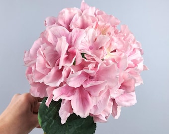 Faux apfelgrne Hortensie, rosa knstliche Hortensie, echte Note grne  Kunstblume, groe Hortensie, realistische Hortensie - Etsy.de