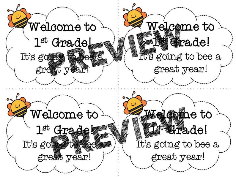 1st Grade Welcome Back Note for Students | No Prep-4 to a Page| First ...