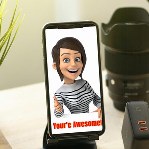 Tarjeta electrónica divertida con los mejores deseos, tarjeta electrónica con el mensaje "Eres increíble", tarjetas electrónicas con mensajes de video divertidos para amigos, regalos para seres queridos, saludos electrónicos, mensajes verticales divertidos