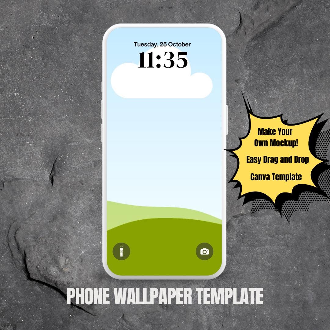 Phone Wallpaper Mockup Template For Canva Editable IPhone Android Phone Wallpaper Mockup Template For Canva Editable IPhone Android