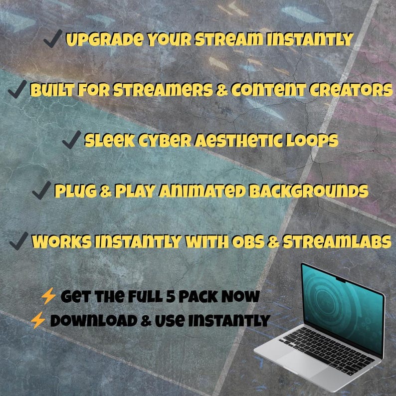 Futuristic Animated Background Bundle (5 Pack) | Seamless Loop MP4 ...