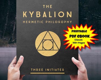 O eBook PDF do Kybalion • Livro de Filosofia Hermética • Download Digital para Impressão • Sabedoria Oculta • Clássico Espiritual de Domínio Público