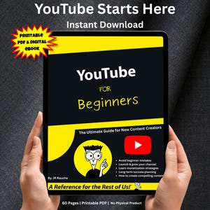 YouTube für Einsteiger – E-Book (PDF) • Der ultimative Leitfaden für neue Content-Ersteller • Kanal starten, ausbauen und monetarisieren