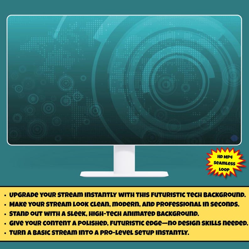 Seamless Tech Background Loop | Futuristic Blue Turquoise Map Animation ...