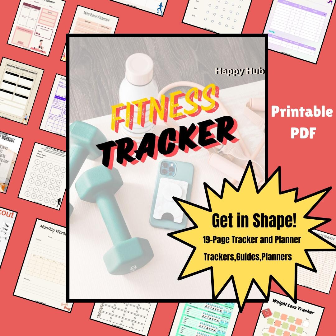 Fitness Tracker Printable | Workout & Meal Planner | Weight Loss ...