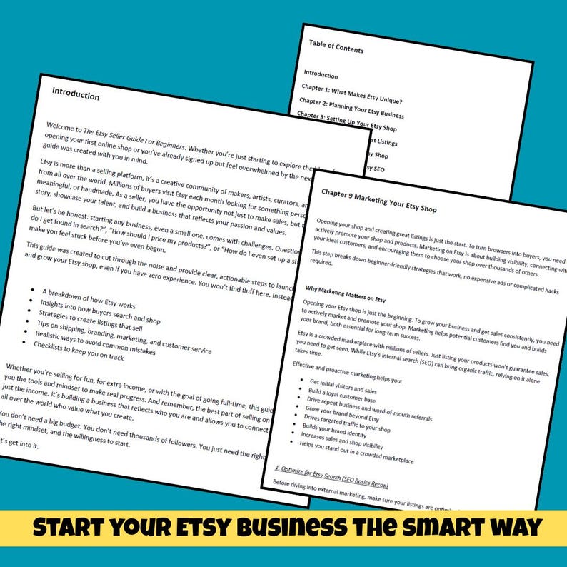 Etsy seller guide, start Etsy shop, Etsy beginner guide, printable Etsy workbook, how to sell on Etsy, Etsy SEO tips, Etsy marketing for beginners, Etsy business planner, Etsy checklist, digital seller guide, Etsy start-up guide, how to grow Etsy shop, Etsy product listing help, Etsy tips and tricks, Etsy guide printable, how to open Etsy store, Etsy shop setup, Etsy business resources, Etsy planner PDF, Etsy worksheet printable, Seller’s Guide for Etsy Beginners PDF Learn How to Become a Seller
