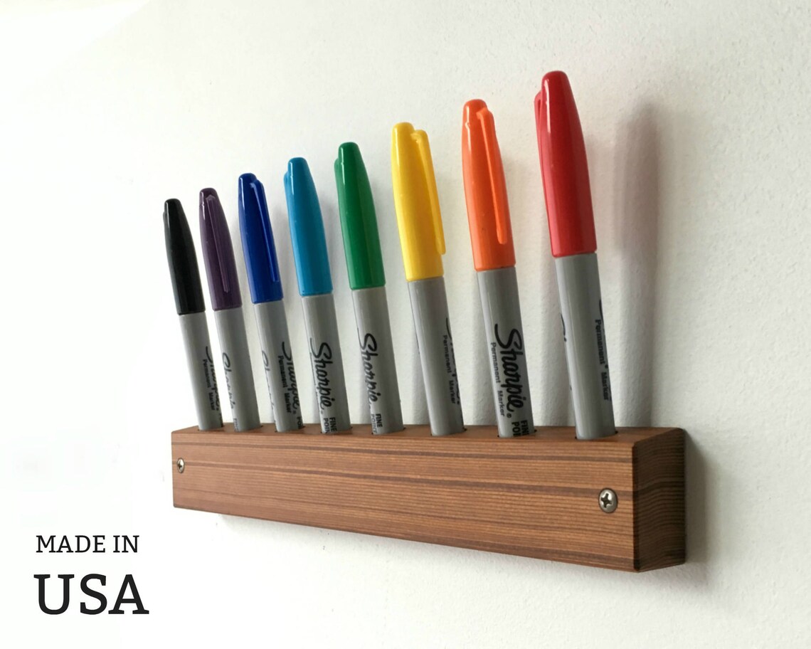 Dry Erase Marker Holder Wall Mount Office Whiteboard Pen Etsy