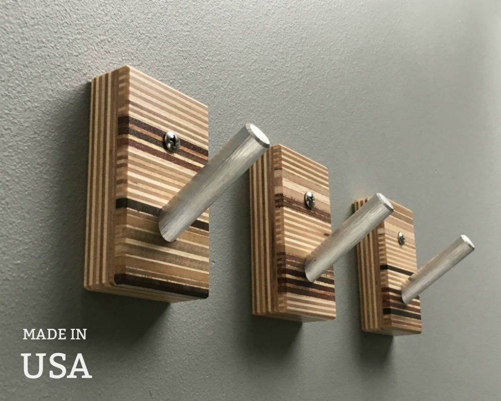 Modern wall hooks wood wall hooks modern wall art coat hooks modern coat hooks wood small modern hooks unique wall hooks made in usa