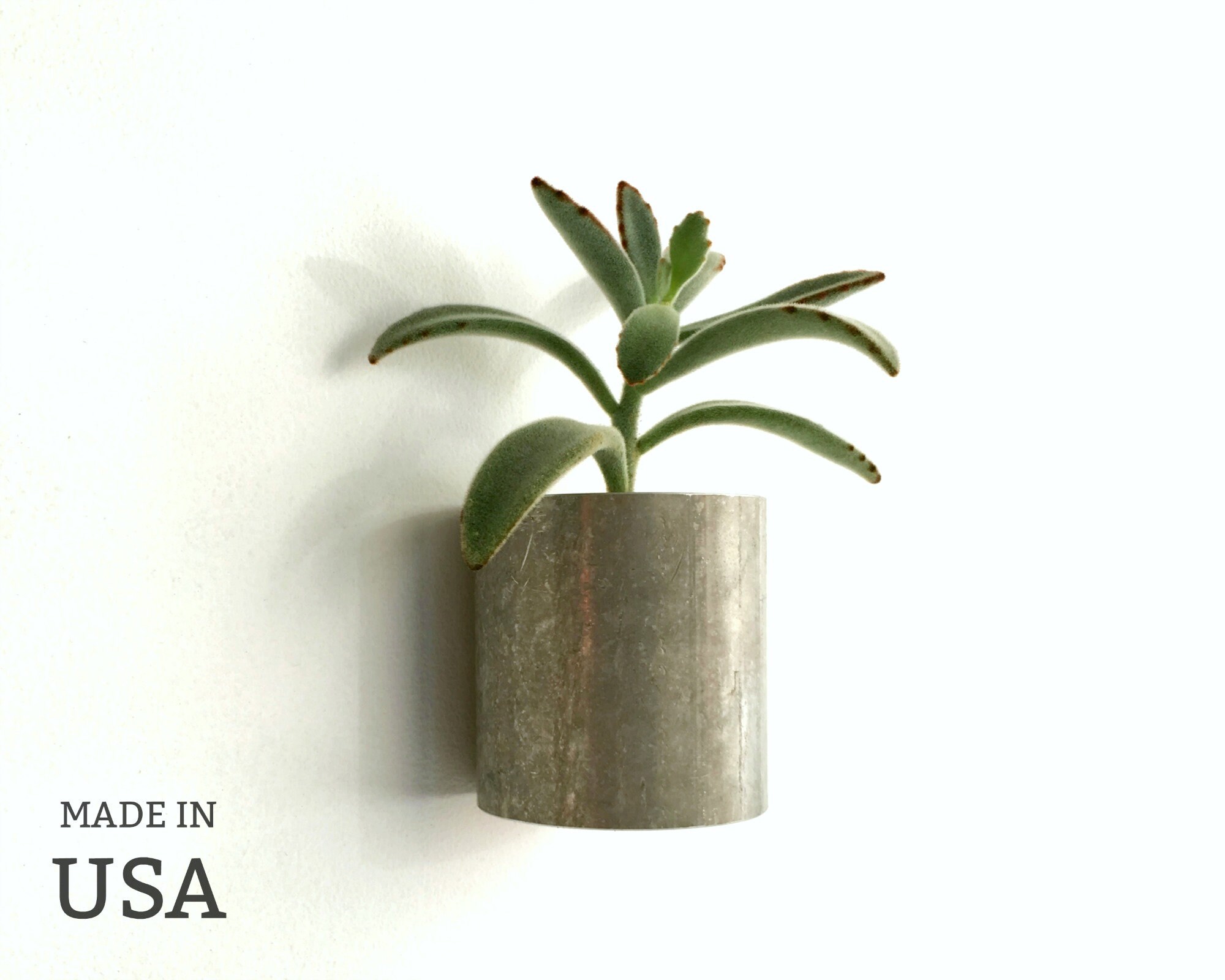 Wall Succulent Planter Made from Recycled Metal Made in USA Etsy