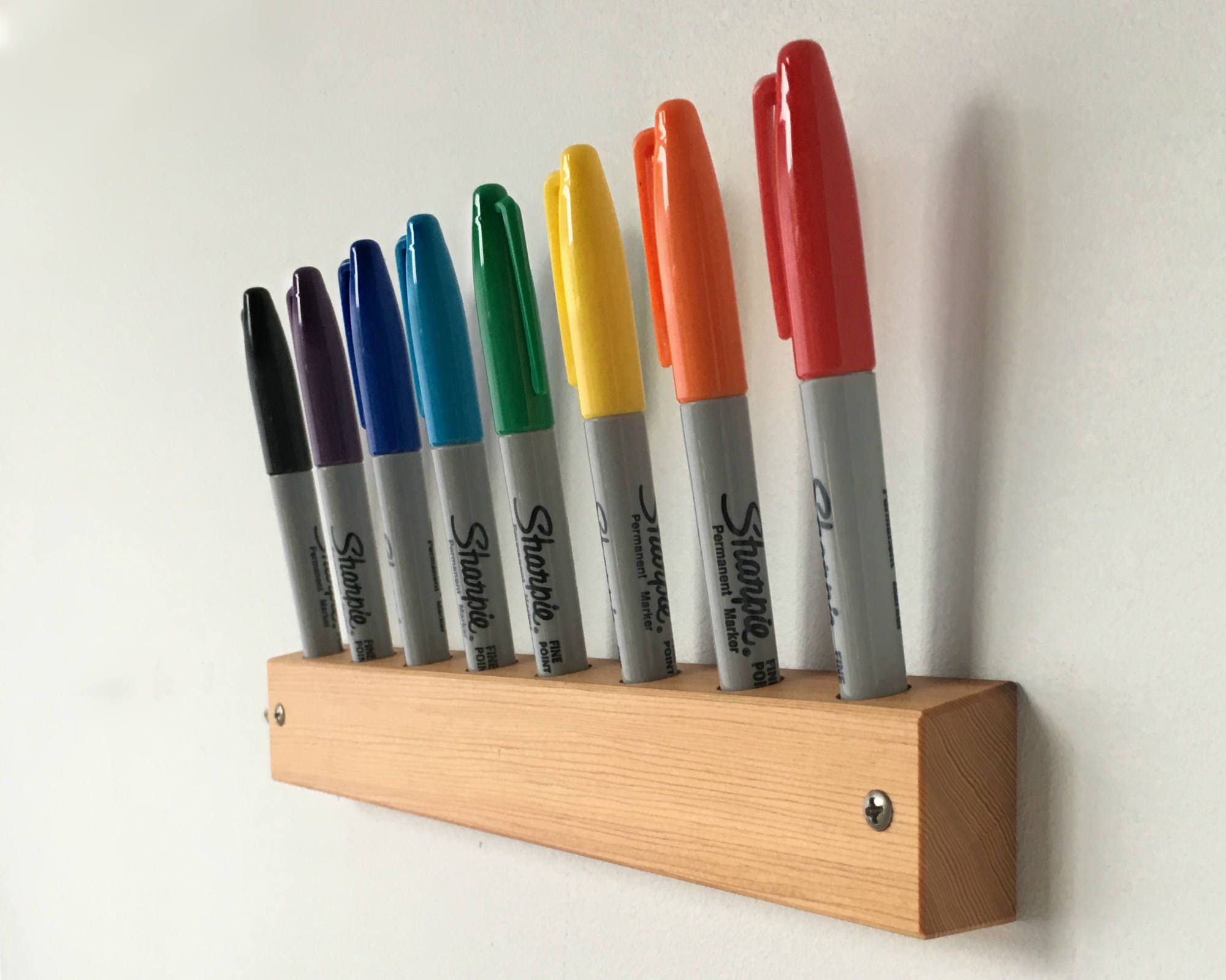 Dry Erase Marker Holder Wall Mount Office Whiteboard Pen Etsy